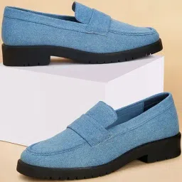 Forever Glam by Pantaloons Women's Blue Casual Loafers-image-93