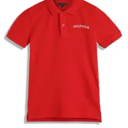 Tommy Hilfiger Kids Red Regular Fit Polo T-Shirt-picture-28
