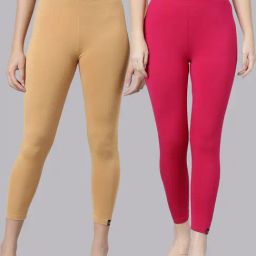 TWIN BIRDS Women Pack Of 2 High Ankle Leggings-picture-31