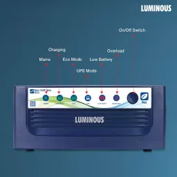 Luminous Pure Sine Wave 12 V Inverter with Tall Tubular 200 Ah Battery, Eco-Volt-1550-RC25000 (Combo of 2) image 3