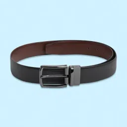 Byford by Pantaloons Black Leather Formal Belt for Men image 3