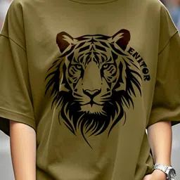 AUSK Women Cotton Printed Oversized T-shirt-image-39