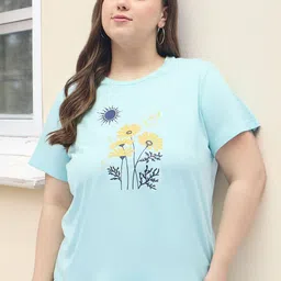 DressBerry Curve Women Floral T-shirt-image-64