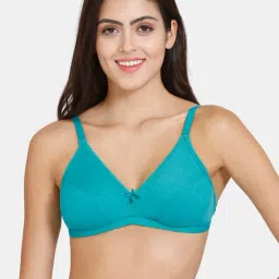 Zivame Blue Half Coverage Wireless Backless Bra-picture-25