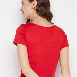 Clora Creation Women Solid Regular Fit Top image 3