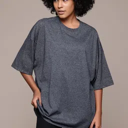 Roadster Drop-Shoulder Sleeves Oversized Longline T-shirt image 2