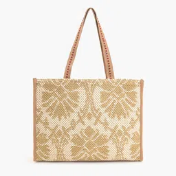 BohoGirl Women Ethnic Motifs Printed Shopper Embroidered Tote Bag image 3