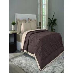SANSAAR A D'DECOR BRAND LIVE CONSCIOUSLY Trellis Sand Pine Cone Double Comforter Bedding Set Queen-image-13