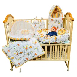 Fareto Complete Bedding Set Essentials Combo For Baby Good Night,orange-image-55