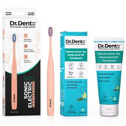 Dr.Dento Neo Sonic Electric Toothbrush with Matcha Green Tea Toothpaste- 125g-picture-24