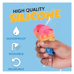 Fiddlerz Bow Shape Pop Bubble Stress Relieving Silicone Pop It Fidget Toy - Multicolour image 2