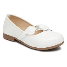 Tiny Bugs Bow Embellished Ballerinas - White image 3