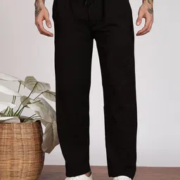MaverIQ Men Comfort Relaxed Fit Mid-Rise Easy Wash Regular Trousers-image-50