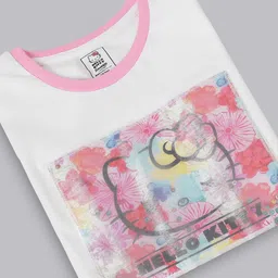 Kidsville Short Sleeves Hello Kitty Featured Printed Tee - White image 4