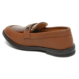 Tiny Bugs Metal Applique Detailed Abstract Designed Slip On Loafers - Tan image 4