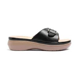 PICSON Women Open Toe Flats with Buckles image 2