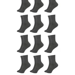 MUKHAKSH Unisex Grey Socks image 1