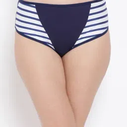 Clovia Blue Striped Hipster Panty-image-9