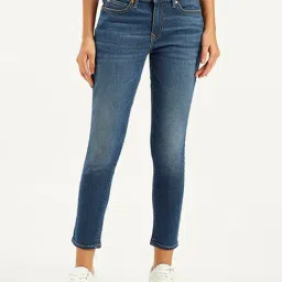 Levi's 711 Blue Mid Rise Skinny Fit Jeans-image-29