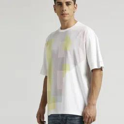 Pepe Jeans White Cotton Oversized Printed T-Shirt image 3