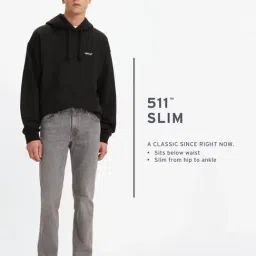 Levi's Men's Redloop 511 Slim Fit Mid Rise Jeans image 4