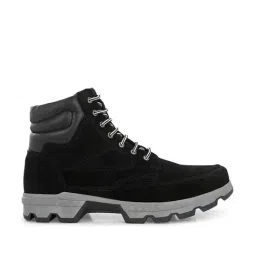 Carlo Romano Men's Black Derby Boots-image-51