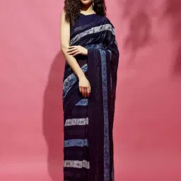 Navyasa By Liva Blue Embellished Saree-picture-18