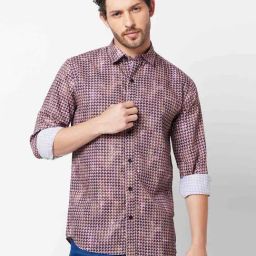 Giordano Multicolored Slim Fit Printed Shirt-picture-8