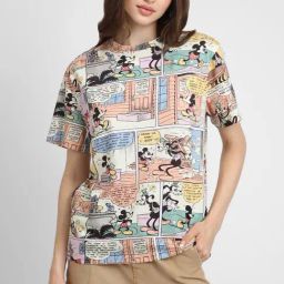Forever 21 Multicolor Cotton Printed T-Shirt-picture-0