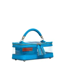 Hie Pacific Turquoise Textured Medium Sling Handbag with Pouch image 5