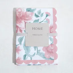 Westside Home Dusty Pink Oriental Floral Table Cloth image 3