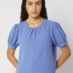 Vero Moda Women Solid Round Neck Top-image-48