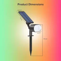 GIGAWATTS Wireless Bluetooth Solar Light PVC 1500 mAh RGBW & APP, GW-223 (Pack of 4 Pcs) image 2