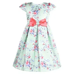 Wish Karo Kids Green Floral Frock-image-94