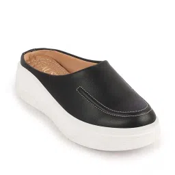 Fausto Women's Black Mule Shoes image 3