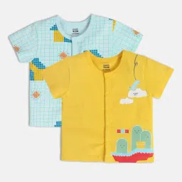 MINIKLUB Kids Multicolor Printed Vest (Pack Of 2) image 5