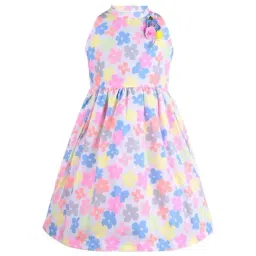 Wish Karo Kids Multicolor Floral Frock-image-78