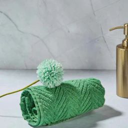 fabindia home Fabindia Mirh Green Cotton 470 GSM Bath Towel-picture-15