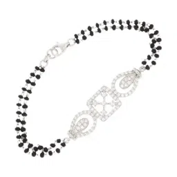 Anayra 92.5 Sterling Silver Mangalsutra Bracelet for Women-picture-27