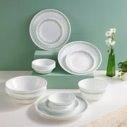 Corelle Multicolor Glass Spring Blossom Mint Dinner Set 21 Pcs-image-67