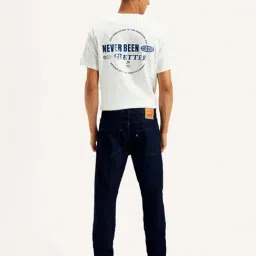 Levi's Men's 512 Dark Blue Slim Tapered Fit Mid Rise Jeans image 2