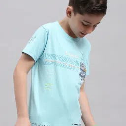 Monte Carlo Kids Turquoise Printed T-Shirt image 3