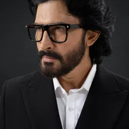 Shisen Fox Light Brown Square Unisex Eye Frame image 3