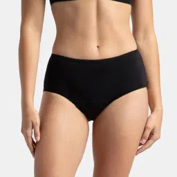 Jockey SW05 Black Elastane Stretch Period Panty with Leak Proof (Pack of 2) image 5