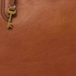 Fossil Sydney Brown Medium Leather Tote Bag image 3
