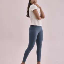 Go Colors! Grey Striped Leggings image 3