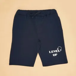 YU by Pantaloons Kids Navy Printed Shorts image 3