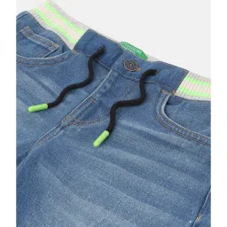 United Colors of Benetton Kids Blue Solid Jeans image 3