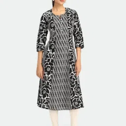 Cotton Culture Black Cotton Printed Kurta-picture-19