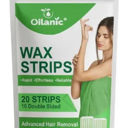 Oilanic Aloe Vera Wax Strips For Painless Waxing & Smooth Skin - 20 Strips-picture-17